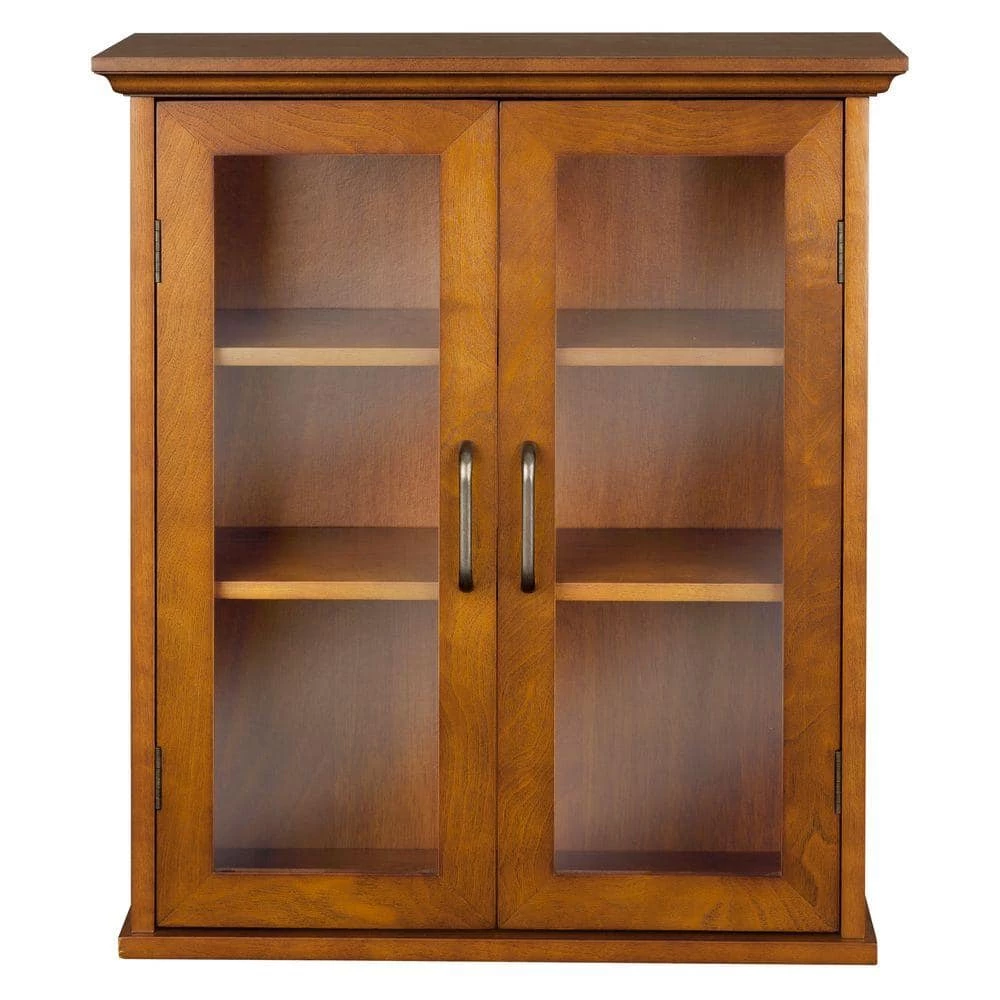 Unbranded Aida 20-1/2 in. W x 24 in. H x 8-1/2 in. D Bathroom Storage Wall Cabinet in Oil Oak Color 3 Unbranded Aida 20-1/2 in. W x 24 in. H x 8-1/2 in. D Bathroom Storage Wall Cabinet in Oil Oak Color