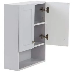 Glacier Bay Lancaster 20.5 in. W Over the John Wall Cabinet in Pearl Gray -Bathroom Cabinets Shop pearl gray glacier bay bathroom wall cabinets lcoj25 pg 1f 1000