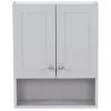 Glacier Bay Lancaster 20.5 in. W Over the John Wall Cabinet in Pearl Gray 1 Glacier Bay Lancaster 20.5 in. W Over the John Wall Cabinet in Pearl Gray -Bathroom Cabinets Shop pearl gray glacier bay bathroom wall cabinets lcoj25 pg 64 1000
