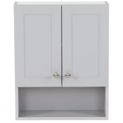 Glacier Bay Lancaster 20.5 in. W Over the John Wall Cabinet in Pearl Gray
