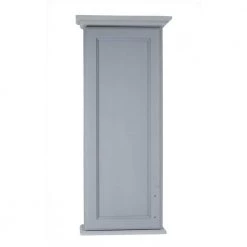 WG Wood Products Leesburg 4.25 in. x 15.5 in. x 37.5 in. Primed Gray Bathroom Storage Wall Cabinet