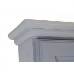 WG Wood Products Leesburg 15.5 in. W x 4.25 in. D x 43.5 in. H Primed Gray Bathroom Storage Wall Cabinet -Bathroom Cabinets Shop primed gray wg wood products bathroom wall cabinets lee 242 primed 1f 1000