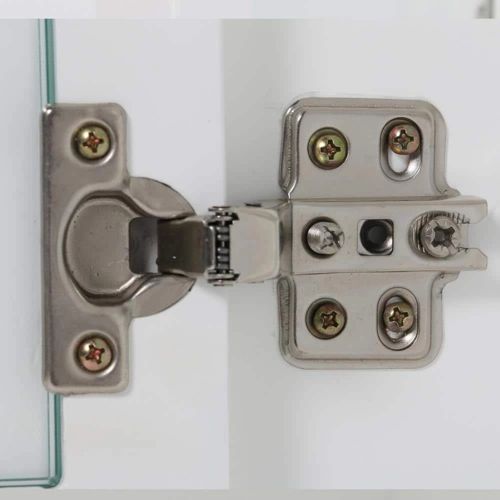 Simpli Home Draper 28 in. H x 24 in. W Double Door Wall Bath Cabinet in Pure White 8 Simpli Home Draper 28 in. H x 24 in. W Double Door Wall Bath Cabinet in Pure White - Image 6