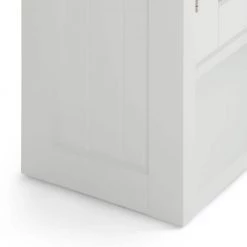 Simpli Home Acadian 28 in. H x 23.6 in. W Double Door Wall Bath Cabinet in Pure White -Bathroom Cabinets Shop pure white simpli home bathroom wall cabinets axcbsaca04 wh 1f 1000