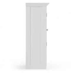 Simpli Home Acadian 28 in. H x 23.6 in. W Double Door Wall Bath Cabinet in Pure White -Bathroom Cabinets Shop pure white simpli home bathroom wall cabinets axcbsaca04 wh 4f 1000