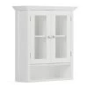 Simpli Home Acadian 28 in. H x 23.6 in. W Double Door Wall Bath Cabinet in Pure White -Bathroom Cabinets Shop pure white simpli home bathroom wall cabinets axcbsaca04 wh 64 1000