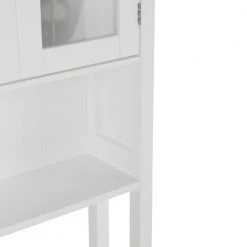 Simpli Home Acadian 68.4 in. H x 27.6 in. W Over The Toilet Space Saver Bath Cabinet in Pure White -Bathroom Cabinets Shop pure white simpli home bathroom wall cabinets axcbsaca07 wh 1f 1000