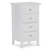 Simpli Home Acadian 32.1 in. H x 18.1 in. W Four Drawer Floor Storage Bath Cabinet in Pure White -Bathroom Cabinets Shop pure white simpli home linen cabinets axcbsaca02 wh 64 1000