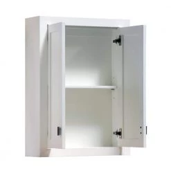 Water Creation Madison 24 in. W x 33 in. H x 8 in. D Bathroom Storage Toilet Topper in White 10 Water Creation Madison 24 in. W x 33 in. H x 8 in. D Bathroom Storage Toilet Topper in White -Bathroom Cabinets Shop pure white water creation bathroom wall cabinets madison tt w 4f 1000