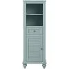 Home Decorators Collection Hamilton 18 in. W x 53 in. H x 14 in. D Bathroom Linen Storage Cabinet in Sea Glass -Bathroom Cabinets Shop sea glass home decorators collection linen cabinets 1235100310 64 1000