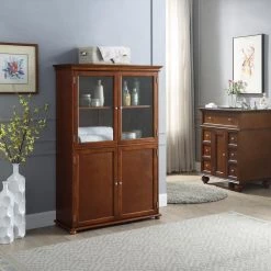 Home Decorators Collection Hampton Harbor 36 in. W x 14 in. D x 52-1/2 in. H Linen Storage Cabinet in Sequoia -Bathroom Cabinets Shop sequoia home decorators collection linen cabinets bf 21014 sq 31 1000