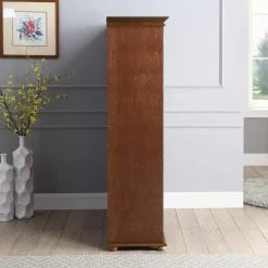 Home Decorators Collection Hampton Harbor 36 in. W x 14 in. D x 52-1/2 in. H Linen Storage Cabinet in Sequoia -Bathroom Cabinets Shop sequoia home decorators collection linen cabinets bf 21014 sq 44 1000