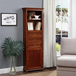 Home Decorators Collection Hampton Harbor 22 in. W x 10 in. D x 67-1/2 in. H Linen Cabinet in Sequoia -Bathroom Cabinets Shop sequoia home decorators collection linen cabinets bf 21892 sq 31 1000