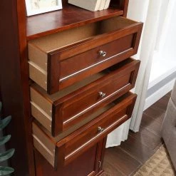 Home Decorators Collection Hampton Harbor 22 in. W x 10 in. D x 67-1/2 in. H Linen Cabinet in Sequoia -Bathroom Cabinets Shop sequoia home decorators collection linen cabinets bf 21892 sq c3 1000