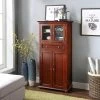 Home Decorators Collection Hampton Harbor 25 in. W 4-Door Tall Cabinet in Sequoia -Bathroom Cabinets Shop sequoia home decorators collection linen cabinets bf 22673 sq 64 1000