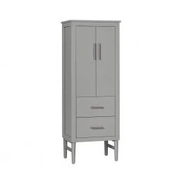 Home Decorators Collection Nova 23 in. W x 16 in. D x 60 in. H Storm Gray Linen Cabinet -Bathroom Cabinets Shop storm gray home decorators collection linen cabinets 21038 lt23 st c3 1000