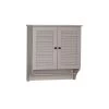 RiverRidge Home Ellsworth 23.82 in. W 2-Door Wall Cabinet in Taupe -Bathroom Cabinets Shop taupe riverridge home bathroom wall cabinets 06 128 64 1000