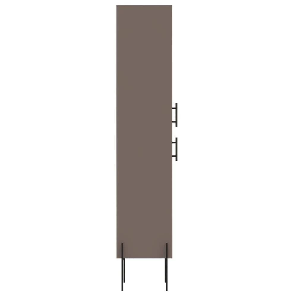 RST Brands Svedin 18 in. W x 13 in. D x 71 in. H Free Standing Tall Bathroom Linen Cabinet in Taupe 4 RST Brands Svedin 18 in. W x 13 in. D x 71 in. H Free Standing Tall Bathroom Linen Cabinet in Taupe - Image 2