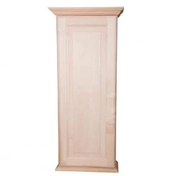 WG Wood Products Atwater 4.25 x 17 x 43.5 Unfinished Wood On the Wall Cabinet