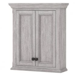Foremost Ellery 24 in. W x 8 in. D x 28 in. H Gray Bathroom Storage Wall Cabinet in Vintage Grey
