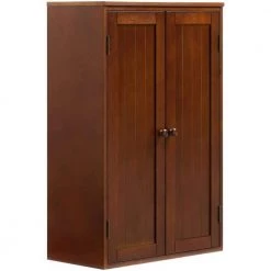 Unbranded 23.25 in. W x 11.75 in. D x 36 in. H Walnut Bathroom Storage Wall Cabinet