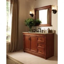 Home Decorators Collection Naples 24 in. W x 17 in. D x 74 in. H Bathroom Linen Cabinet in Warm Cinnamon -Bathroom Cabinets Shop warm cinnamon home decorators collection linen cabinets nacl2474 c3 1000