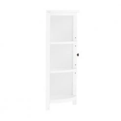 Alaterre Furniture Dover 27 in. W x 28 in. D x 10 in. H Free Standing Linen Cabinet with Shelving in White -Bathroom Cabinets Shop white alaterre furniture linen cabinets ando75wh 1f 1000