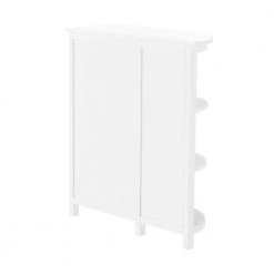 Alaterre Furniture Dover 27 in. W x 28 in. D x 10 in. H Free Standing Linen Cabinet with Shelving in White -Bathroom Cabinets Shop white alaterre furniture linen cabinets ando75wh 44 1000