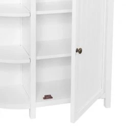 Alaterre Furniture Dover 27 in. W x 28 in. D x 10 in. H Free Standing Linen Cabinet with Shelving in White -Bathroom Cabinets Shop white alaterre furniture linen cabinets ando75wh 76 1000