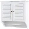 ANGELES HOME 23.5 in. W x 9 in. D x 23.5 in. H White Bathroom Wall Cabinet with Height Adjustable Shelf and Towels Bar -Bathroom Cabinets Shop white angeles home bathroom wall cabinets sa10 9jv125wh 64 1000