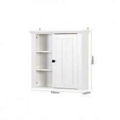 Aurora Decor AMA 20.86 in. W x 5.71 in. D x 20 in. H whiteBathroom Wooden Wall Cabinet with a Door -Bathroom Cabinets Shop white aurora decor bathroom wall cabinets bsychd2b18 76 1000