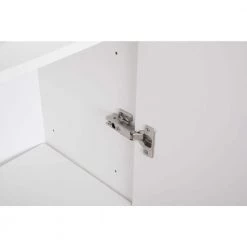 Basicwise Modern Long Bathroom Wall Mounted Cabinet in White -Bathroom Cabinets Shop white basicwise bathroom wall cabinets qi003551 w 1f 1000