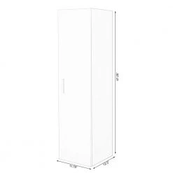 Basicwise Modern Long Bathroom Wall Mounted Cabinet in White -Bathroom Cabinets Shop white basicwise bathroom wall cabinets qi003551 w fa 1000