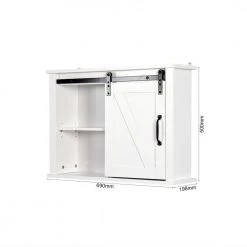 Unbranded 27.16 in. W x 7.80 in. D x 19.68 in. H White Bathroom Storage Wall Cabinet with 2 Adjustable Shelves 15 Unbranded 27.16 in. W x 7.80 in. D x 19.68 in. H White Bathroom Storage Wall Cabinet with 2 Adjustable Shelves -Bathroom Cabinets Shop white bathroom wall cabinets am921c 185 76 1000