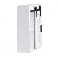 Unbranded 21.7 in. W x 7.9 in. D x 27.6 in. H Bathroom Storage Wall Cabinet White Wood Wall-Mounted 5-layer Storage Cabinet 19 Unbranded 21.7 in. W x 7.9 in. D x 27.6 in. H Bathroom Storage Wall Cabinet White Wood Wall-Mounted 5-layer Storage Cabinet -Bathroom Cabinets Shop white bathroom wall cabinets b914 bathst whi fa 1000