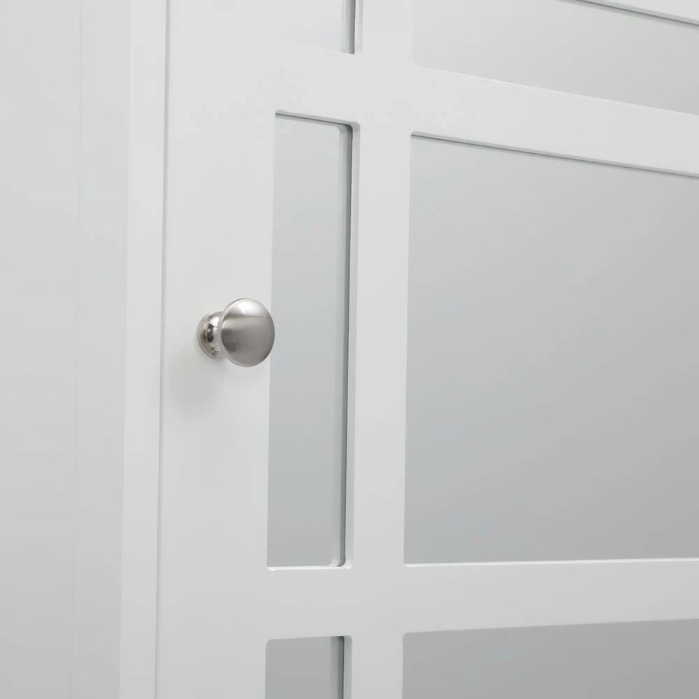 Tidoin 20 in. W x 6.5 in. D x 24 in. H White Wood Wall Storage Cabinet with Mirror 9 Tidoin 20 in. W x 6.5 in. D x 24 in. H White Wood Wall Storage Cabinet with Mirror - Image 7