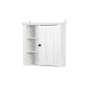 HBEZON Bathroom Storage Wall Cabinet in White -Bathroom Cabinets Shop white bathroom wall cabinets rs w409 wh 64 1000
