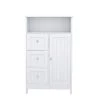 Unbranded 23.62 in. W x 11.8 in. D x 39.57 in. H White Bathroom Wall Cabinet with 3 Drawers and 1 Door 2 Unbranded 23.62 in. W x 11.8 in. D x 39.57 in. H White Bathroom Wall Cabinet with 3 Drawers and 1 Door -Bathroom Cabinets Shop white bathroom wall cabinets s28235523 64 1000