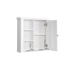 Unbranded 20.86 in. W x 5.70 in. D x 19.92 in. H White Bathroom Wall Cabinet with 5 Shlef 15 Unbranded 20.86 in. W x 5.70 in. D x 19.92 in. H White Bathroom Wall Cabinet with 5 Shlef -Bathroom Cabinets Shop white bathroom wall cabinets sxb935618 76 1000