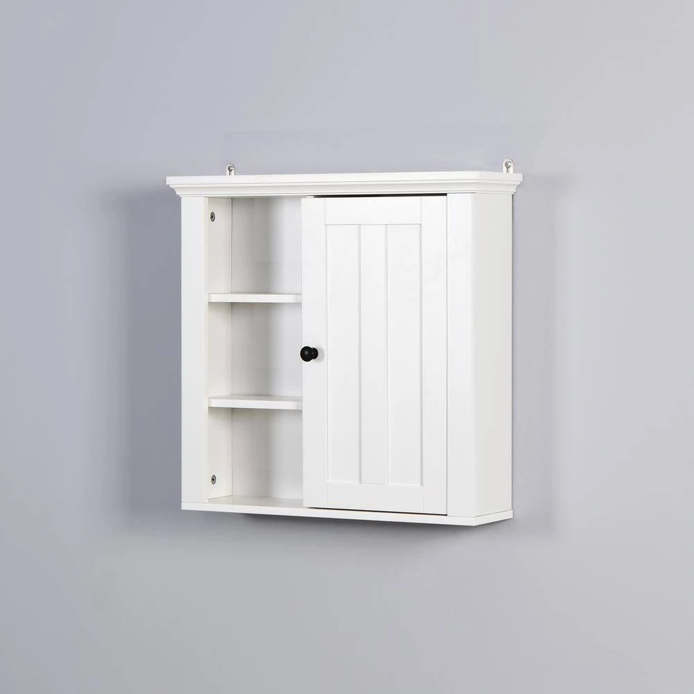 Unbranded 20.86 in. W x 5.70 in. D x 19.92 in. H White Bathroom Wall Cabinet with 5 Shlef 8 Unbranded 20.86 in. W x 5.70 in. D x 19.92 in. H White Bathroom Wall Cabinet with 5 Shlef - Image 6