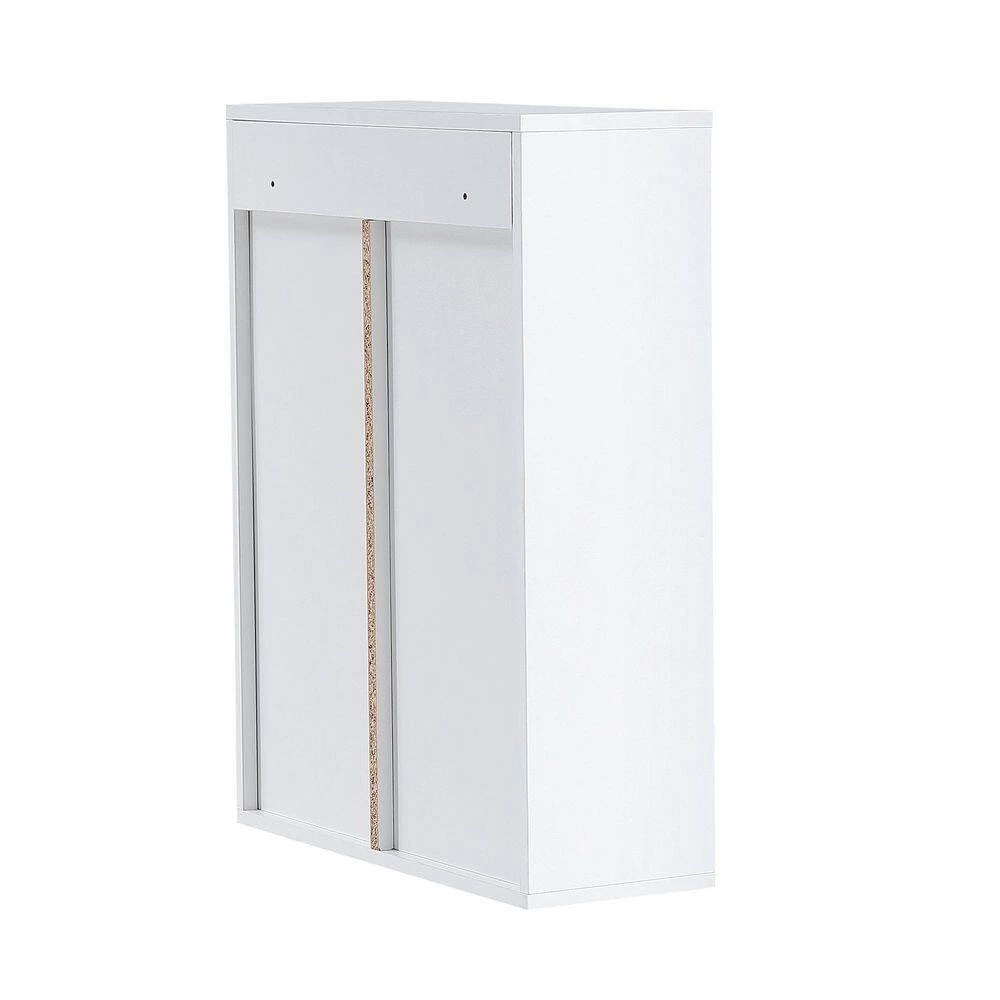 Tidoin 21.7 in. W x 7.9 in. D x 27.6 in. H White Bathroom Wall Cabinet with 1 Door and 5 Shelves 7 Tidoin 21.7 in. W x 7.9 in. D x 27.6 in. H White Bathroom Wall Cabinet with 1 Door and 5 Shelves - Image 5