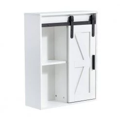 Tidoin 21.7 in. W x 7.9 in. D x 27.6 in. H White Bathroom Wall Cabinet with 1 Door and 5 Shelves 16 Tidoin 21.7 in. W x 7.9 in. D x 27.6 in. H White Bathroom Wall Cabinet with 1 Door and 5 Shelves -Bathroom Cabinets Shop white bathroom wall cabinets sya ydw1 952 44 1000