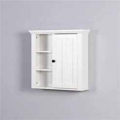 Unbranded 20.86 in. W x 5.71 in. D x 20.00 in. H White MDF Bathroom Storage Wall Cabinet in White 11 Unbranded 20.86 in. W x 5.71 in. D x 20.00 in. H White MDF Bathroom Storage Wall Cabinet in White -Bathroom Cabinets Shop white bathroom wall cabinets yy40935618 31 1000