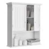 Costway 7.9 in.W Wall Mount Bathroom Cabinet Storage Organizer in White -Bathroom Cabinets Shop white costway bathroom wall cabinets ghm0010 64 1000