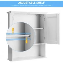 Costway 21 in. W x 8 in. D x 28 in. H White Mount Bathroom Cabinet Storage Organizer Medicine Cabinet Kitchen Laundry 15 Costway 21 in. W x 8 in. D x 28 in. H White Mount Bathroom Cabinet Storage Organizer Medicine Cabinet Kitchen Laundry -Bathroom Cabinets Shop white costway bathroom wall cabinets ghm0246wh 44 1000