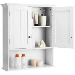 Costway 21 in. W x 8 in. D x 28 in. H White Mount Bathroom Cabinet Storage Organizer Medicine Cabinet Kitchen Laundry 17 Costway 21 in. W x 8 in. D x 28 in. H White Mount Bathroom Cabinet Storage Organizer Medicine Cabinet Kitchen Laundry -Bathroom Cabinets Shop white costway bathroom wall cabinets ghm0246wh 76 1000