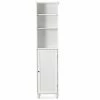 Costway 15 in. W x 9 in. D x 63.5 in. H Bathroom Storage White Linen Cabinet Tower Bath -Bathroom Cabinets Shop white costway linen cabinets ghm0419 64 1000