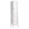 Costway 14.5 in. W x 14.5 in. D x 63 in. H White Storage Linen Cabinet Tower Kitchen Living Room -Bathroom Cabinets Shop white costway linen cabinets hw66805wh 64 1000