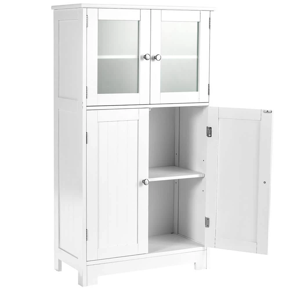 Costway 23 in. W White 2-Door Bathroom 2-Door Access DoorUnit 10 Costway 23 in. W White 2-Door Bathroom 2-Door Access DoorUnit - Image 8