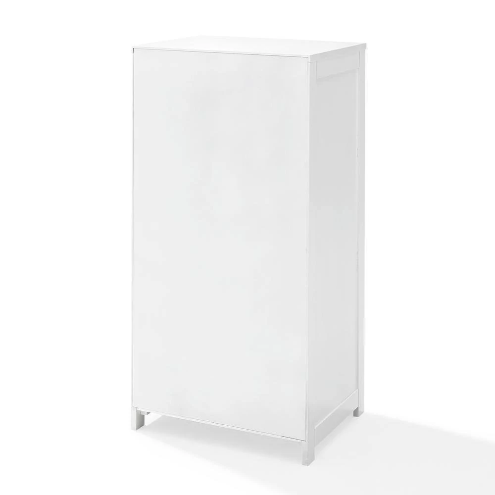 CROSLEY FURNITURE Savannah 18 in. W x 14 in. D x 35.5 in. H Linen Cabinet in White 6 CROSLEY FURNITURE Savannah 18 in. W x 14 in. D x 35.5 in. H Linen Cabinet in White - Image 4